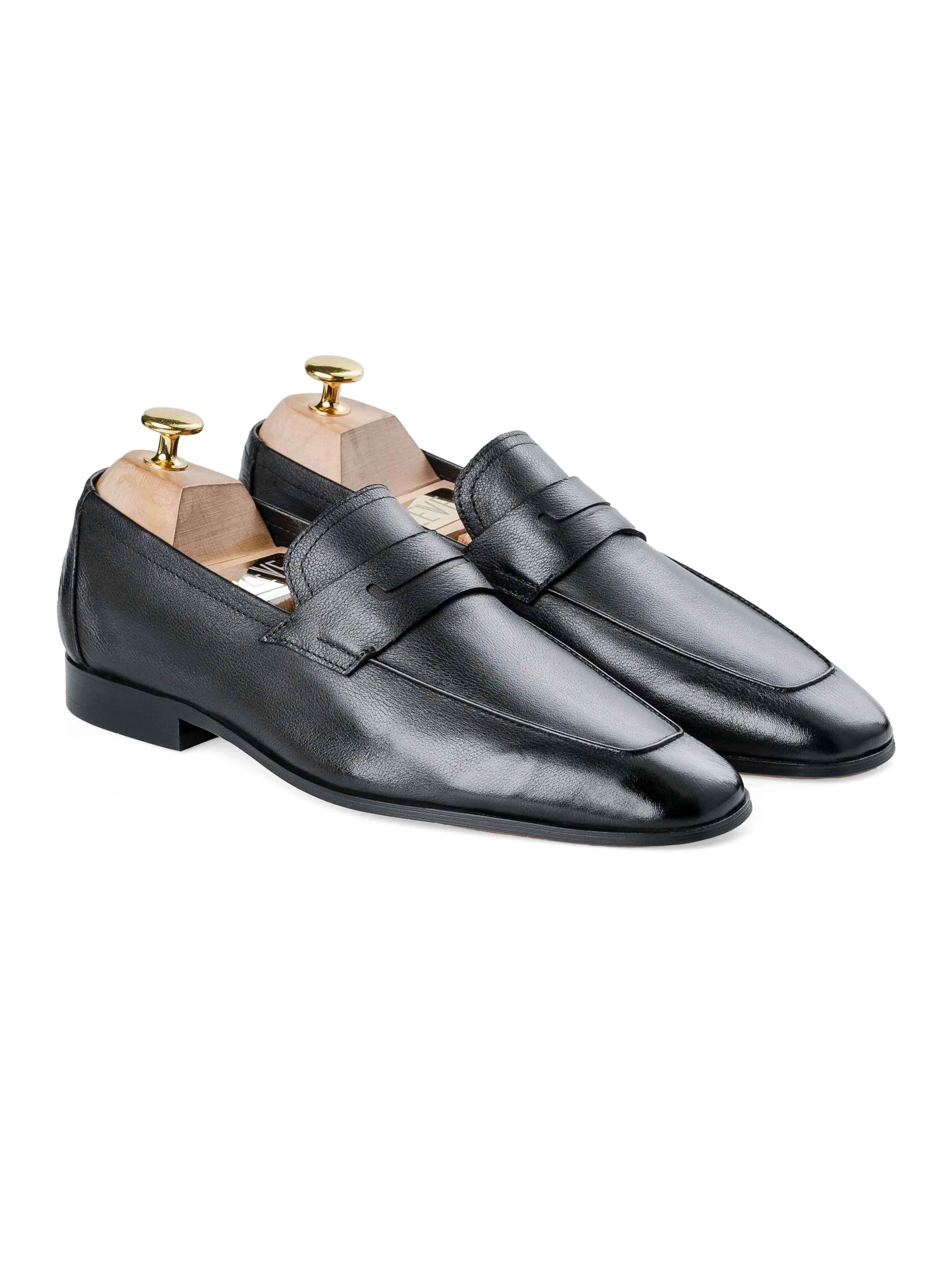 Martino Penny Loafer - Solid Black