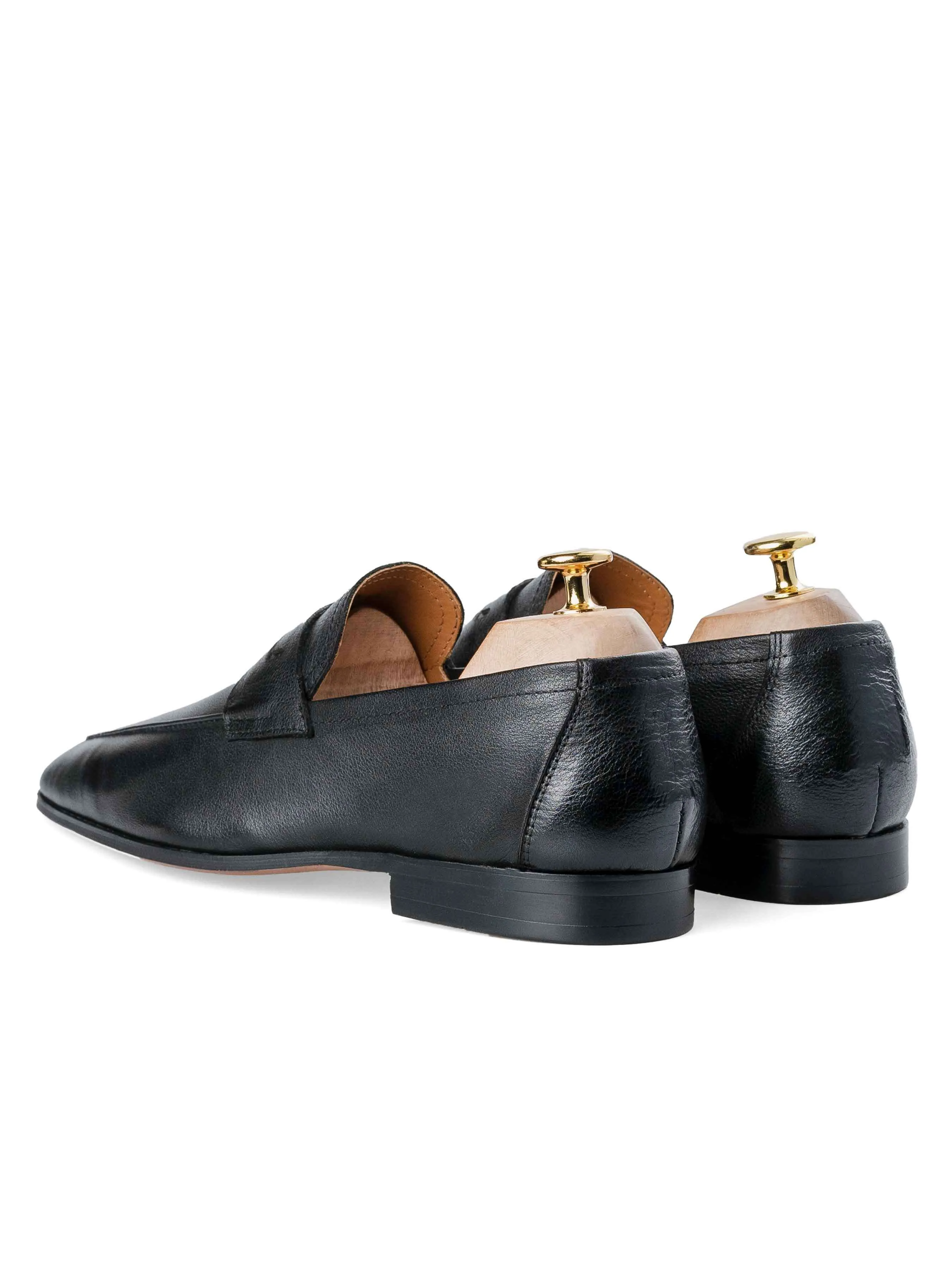 Martino Penny Loafer - Solid Black