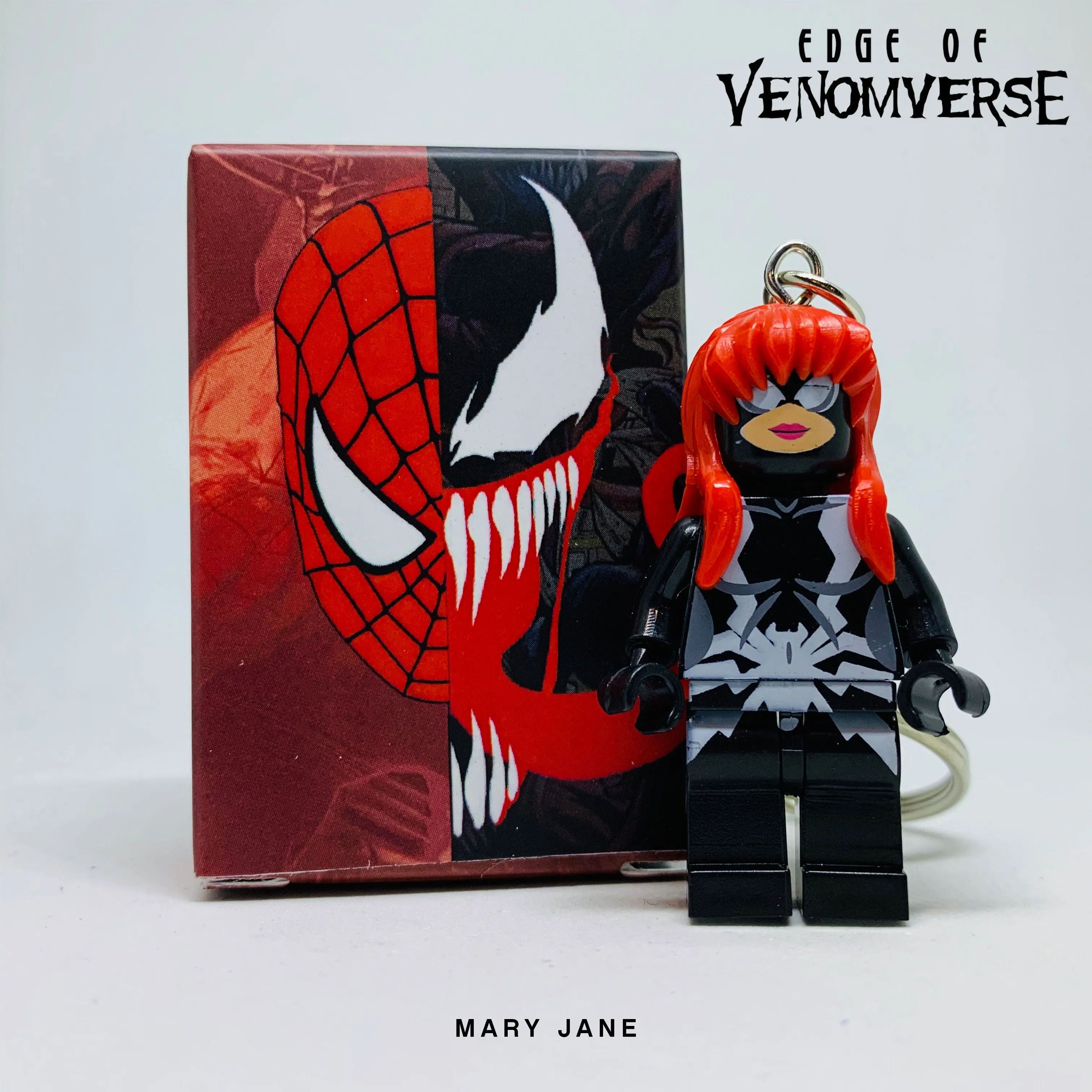 Mary Jane (Venomverse) Custom Minifigure Keychain