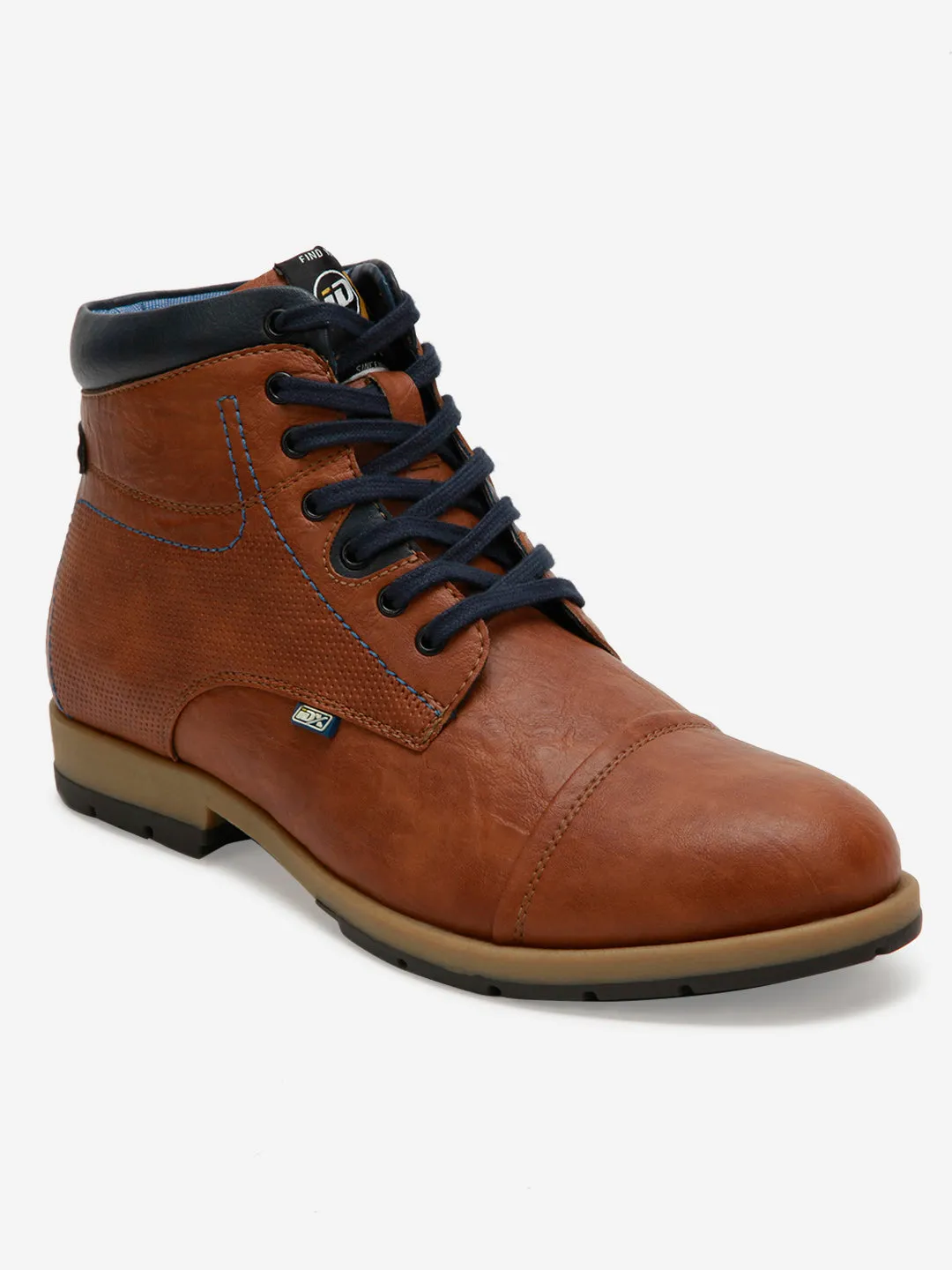 Men's Tan High Top Derby Boot (IX1021)