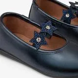 Navy metallic stars ballerinas