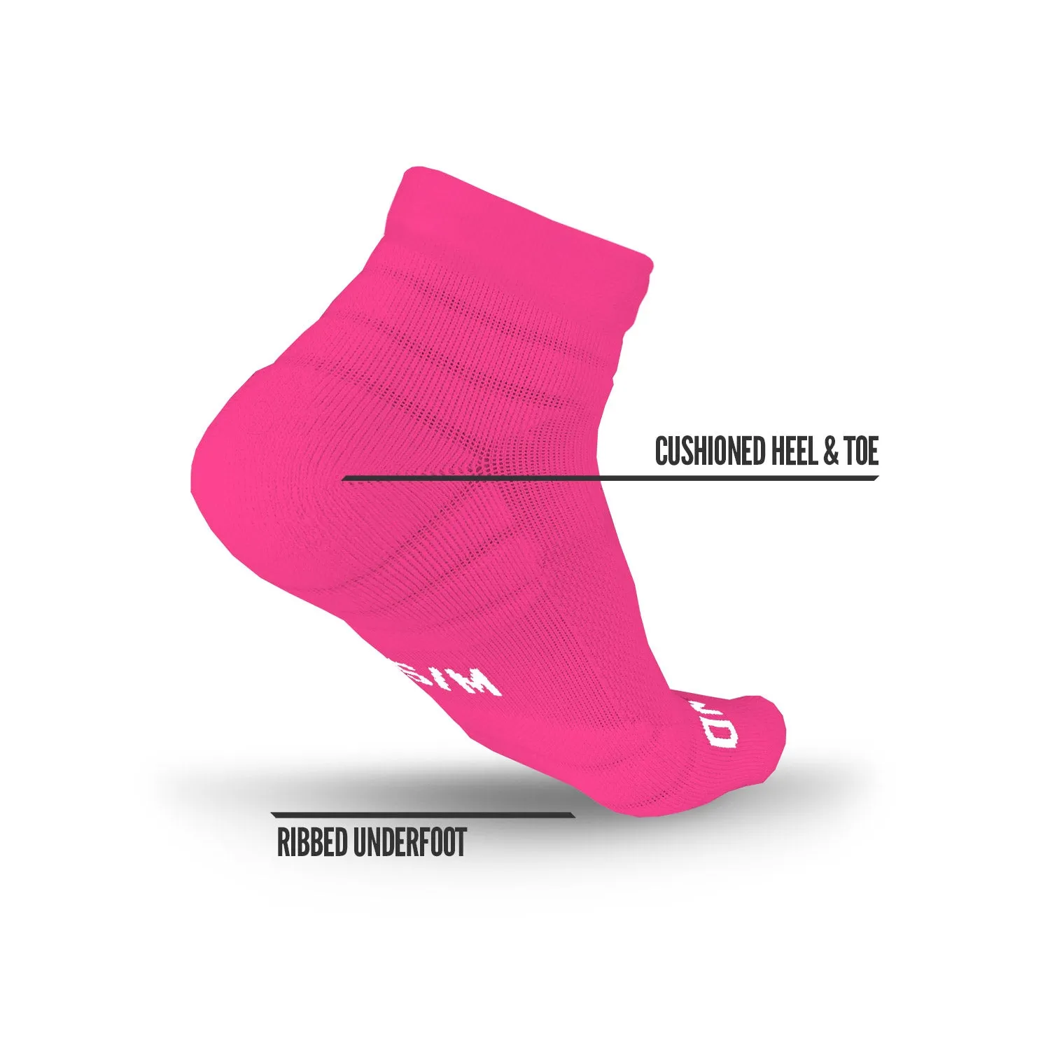 NXTRND Quarter Socks Pink (3-Pairs)