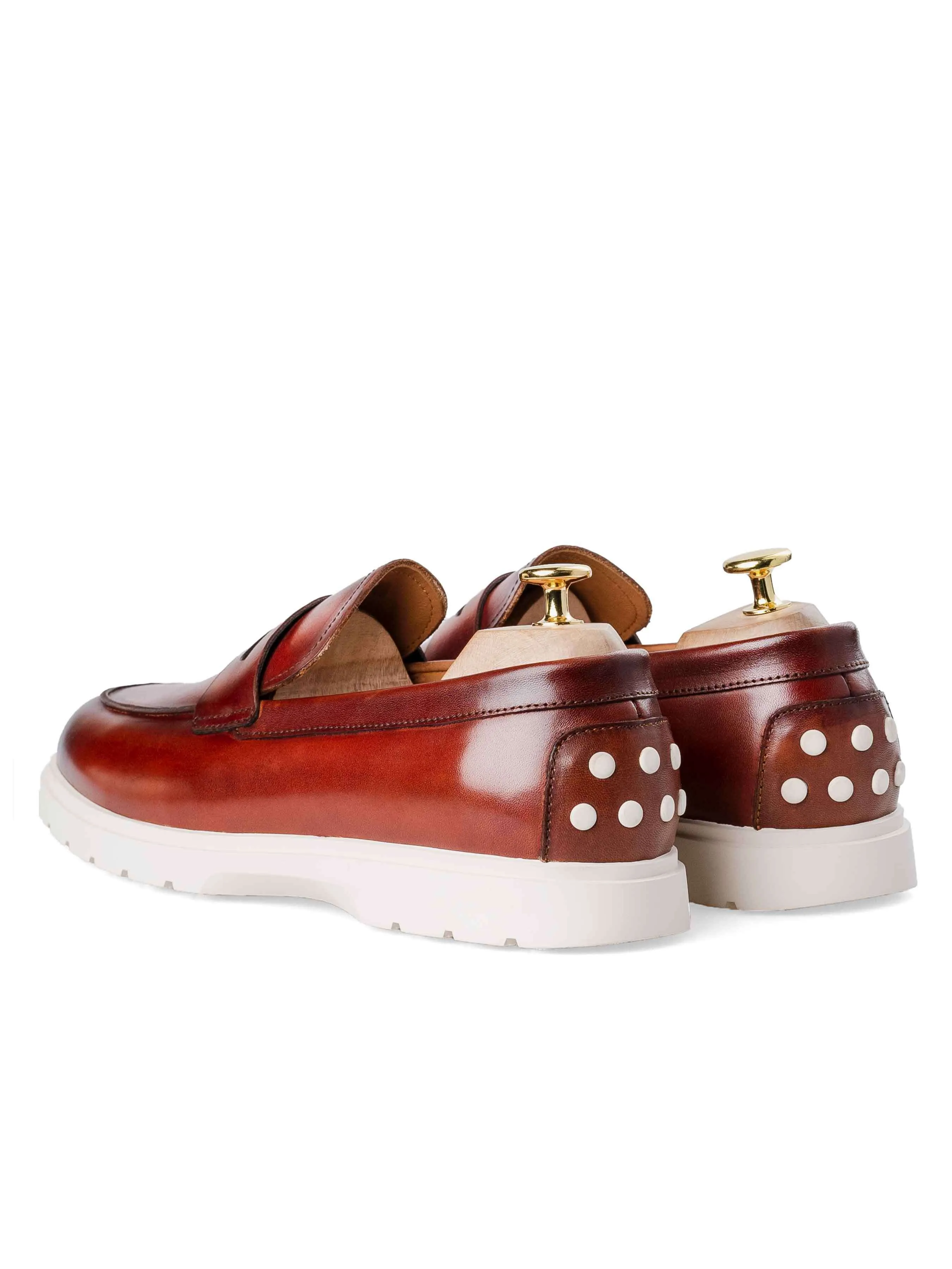 Penny Loafer - Cognac Tan (Chalk Sole)