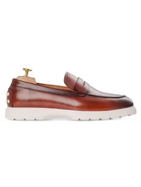 Penny Loafer - Cognac Tan (Chalk Sole)