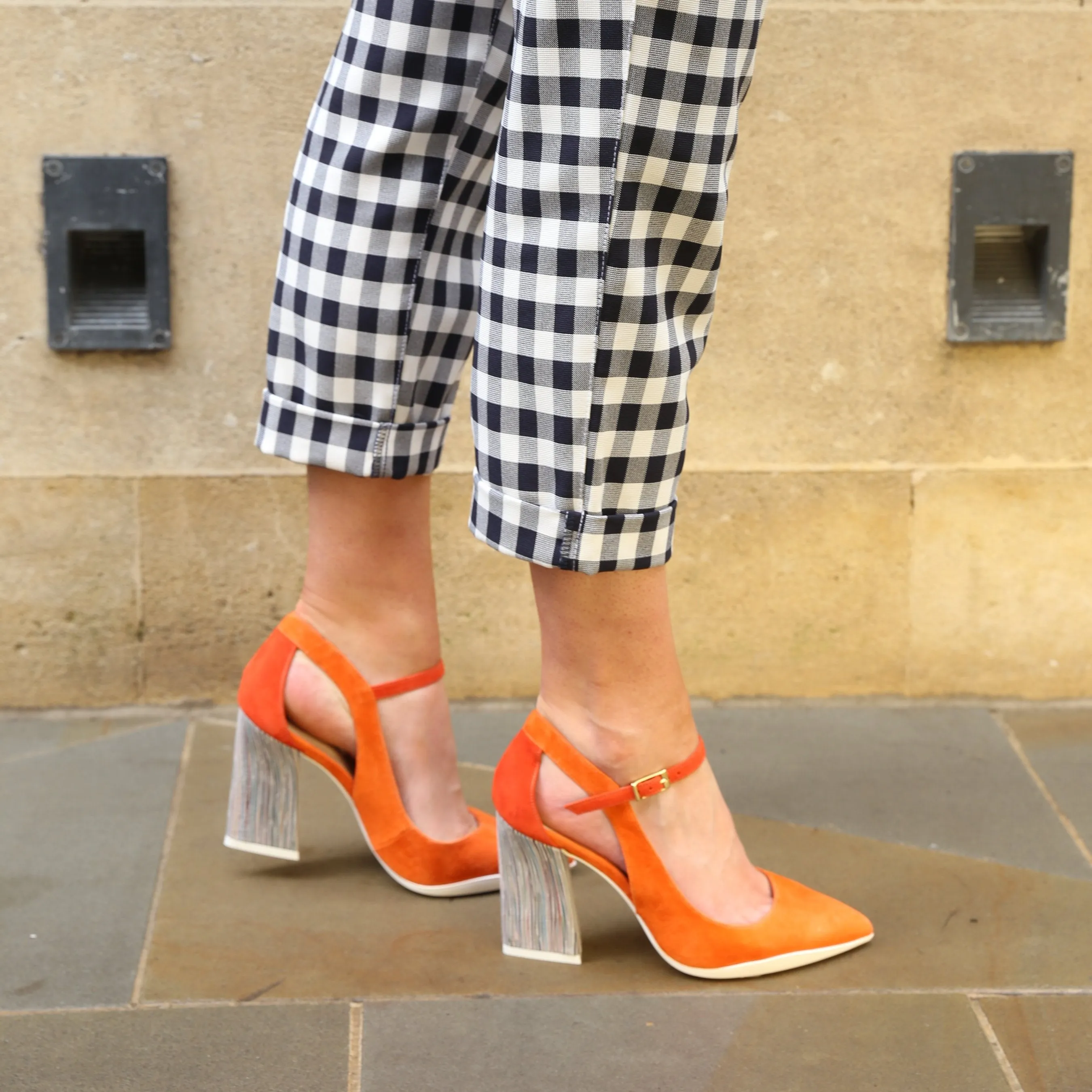 Pointure - Orange/Natural- High heel shoe