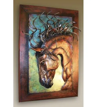 "Prance" Horse Wall Sculpture