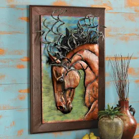 "Prance" Horse Wall Sculpture