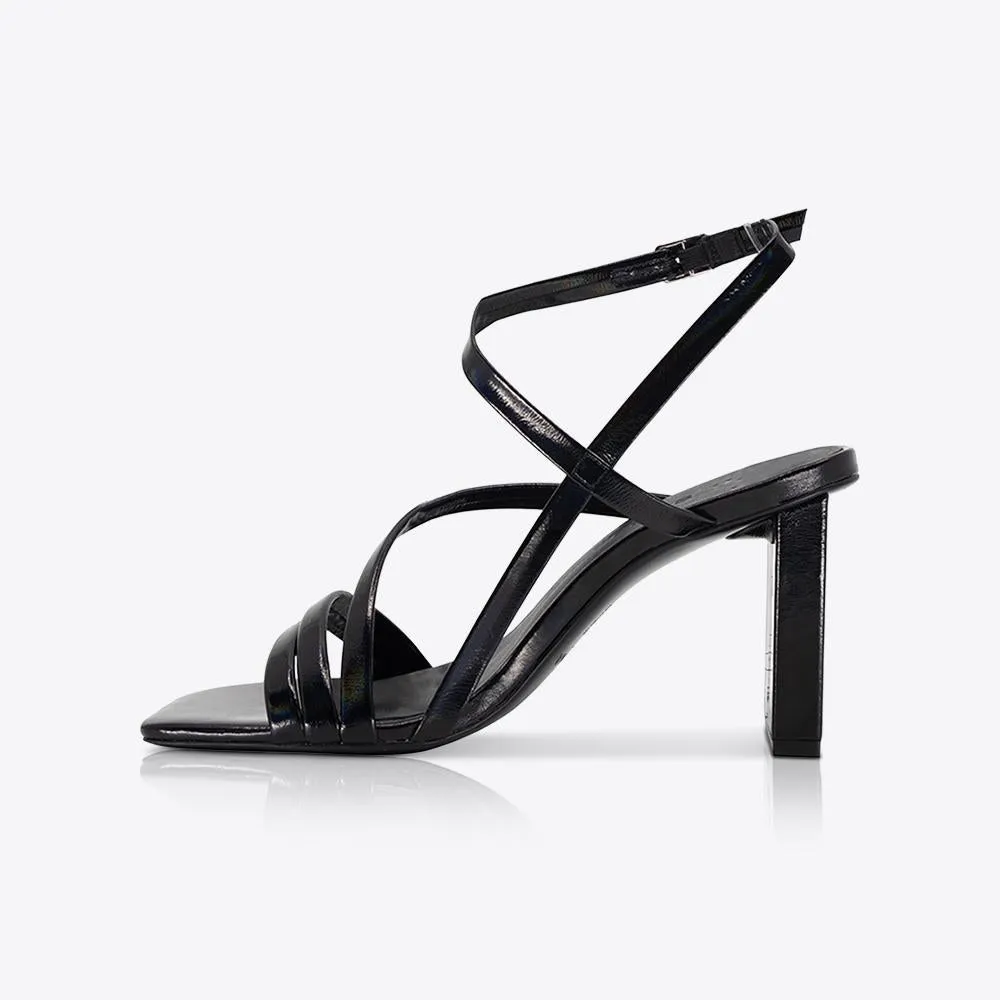 Sandy High Heel Iridescent Black