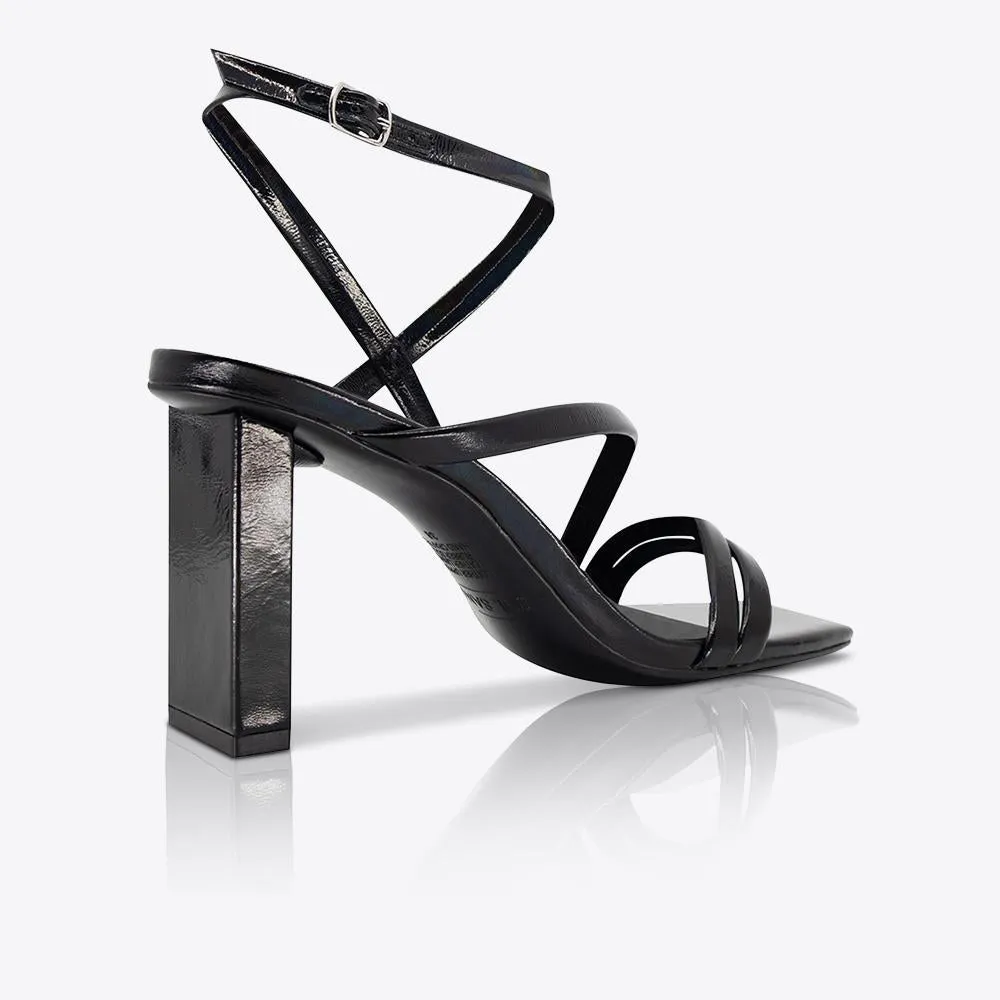 Sandy High Heel Iridescent Black