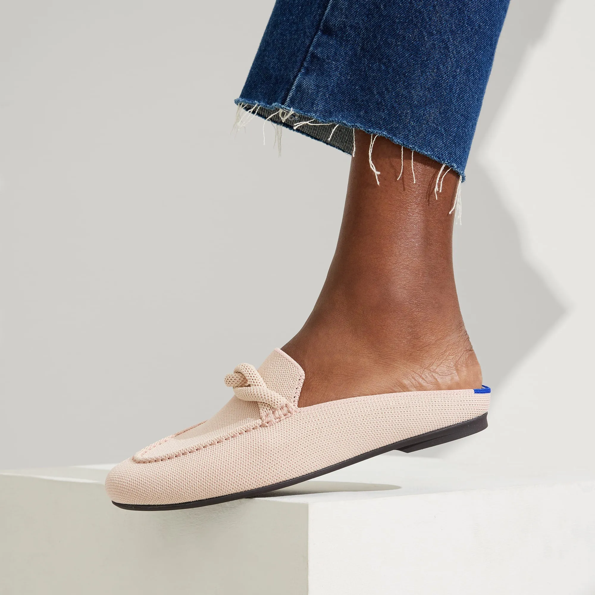 Chic Blush Pink Loafer Mules for Effortless Elegance