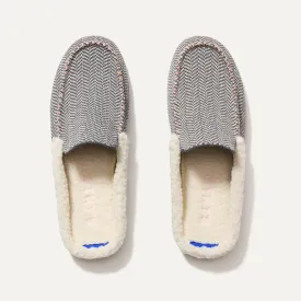 Cozy Grey Herringbone Scuff Slippers for Ultimate Comfort