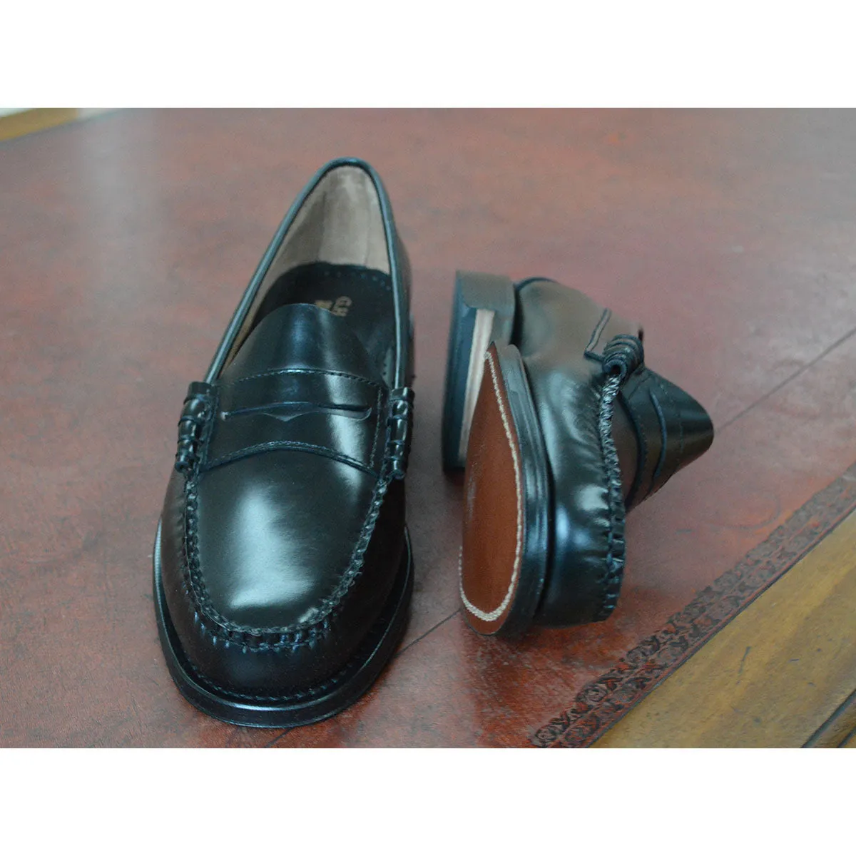 Weejuns Larson Penny Loafers Black Leather