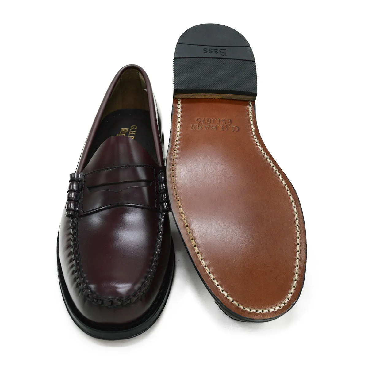 Weejuns Larson Penny Loafers Wine Leather