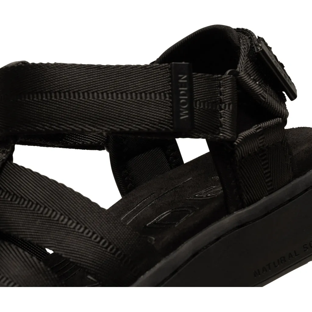 Woden Line Fisherman Sandal - Black