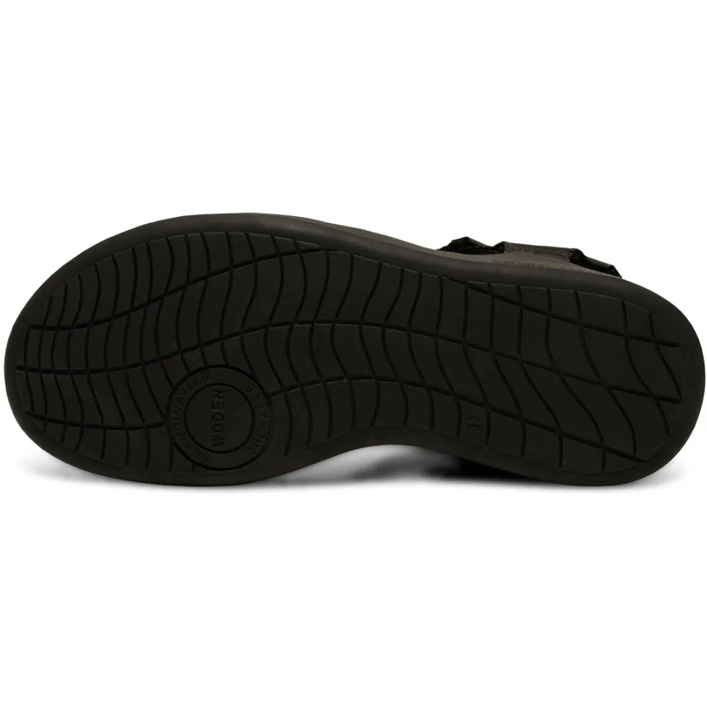 Woden Line Fisherman Sandal - Black