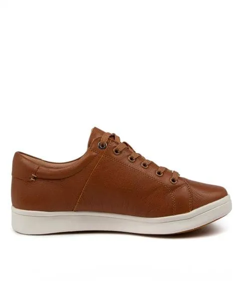 Ziera Delilah ~ Red ~ Tan ~ XF-ZR Leather Sneaker