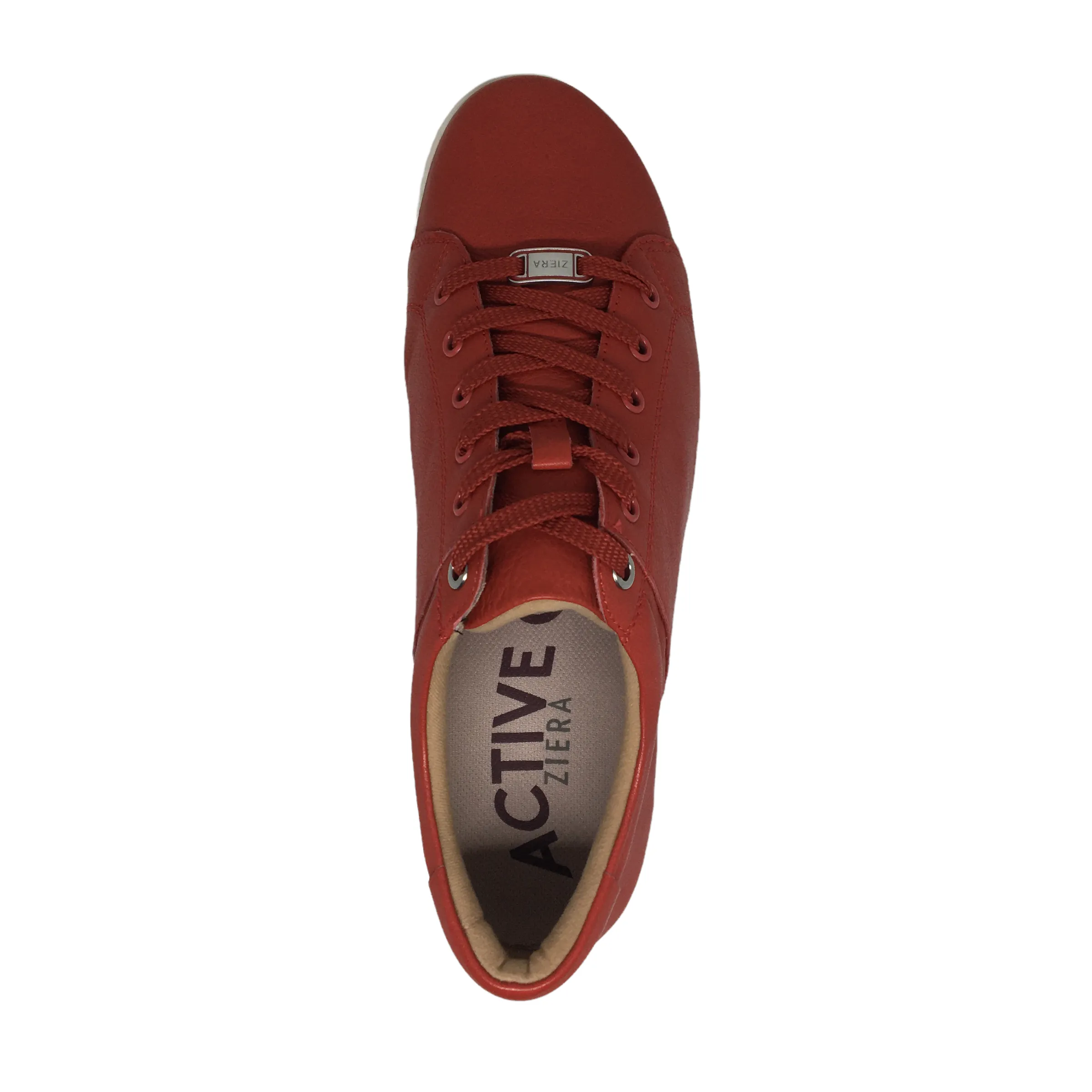 Ziera Delilah ~ Red ~ Tan ~ XF-ZR Leather Sneaker